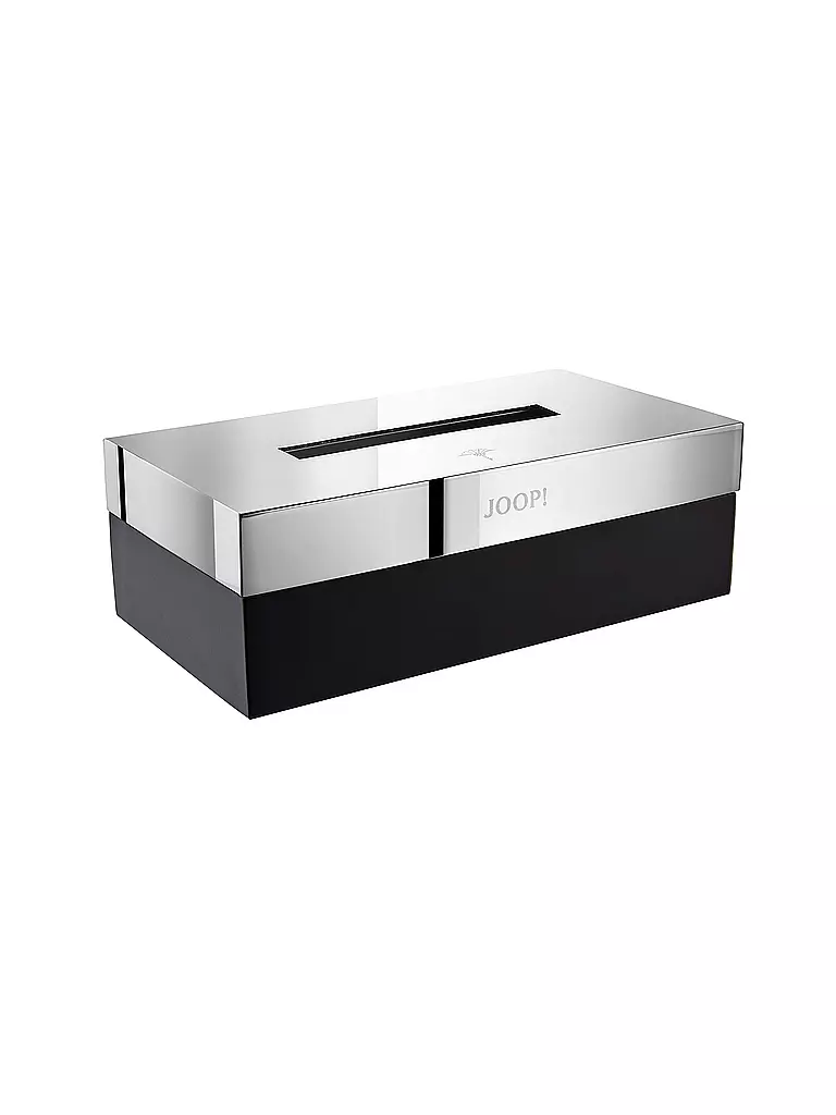 JOOP | Kleenexbox Chromeline Black 23x12cm | Nero
