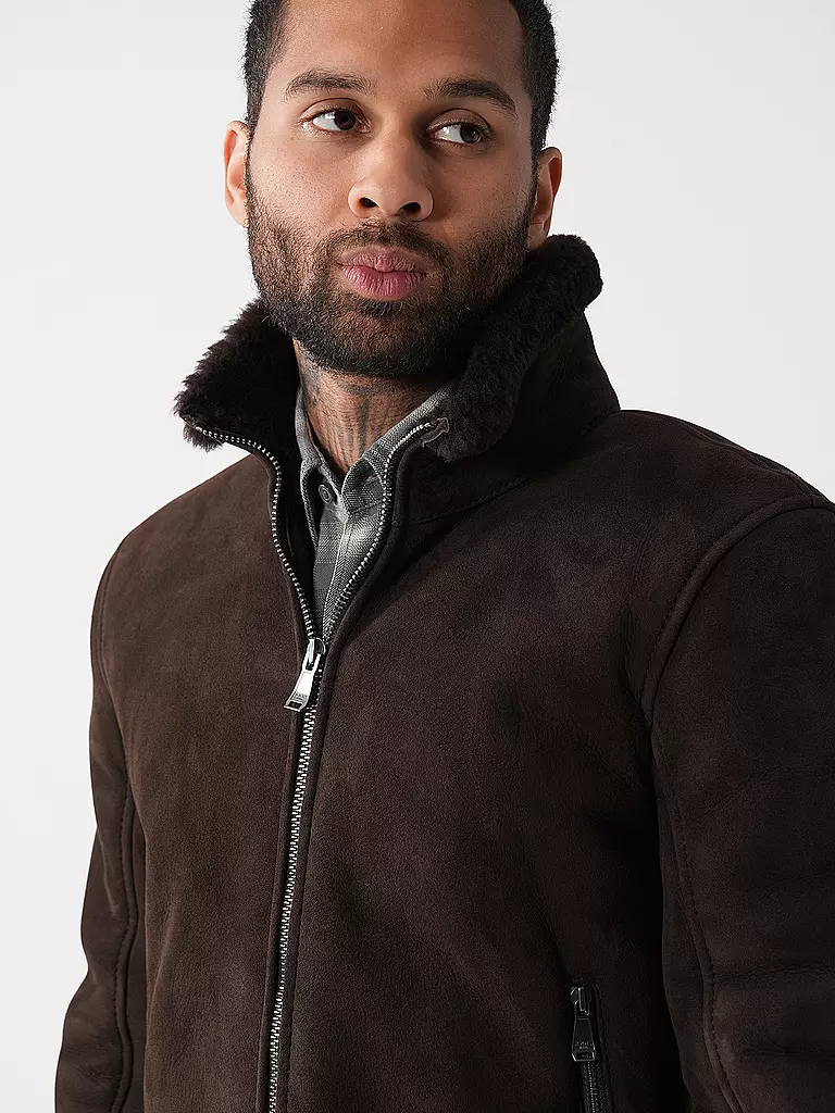 JOOP | Lederjacke RAZOR | Marrone