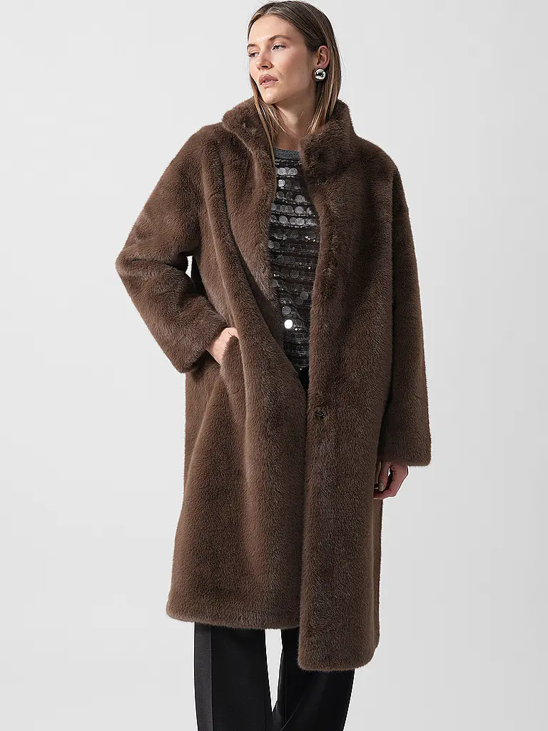 JOOP | Nome prodotto: Cappotto in pelliccia sintetica CIM | Marrone