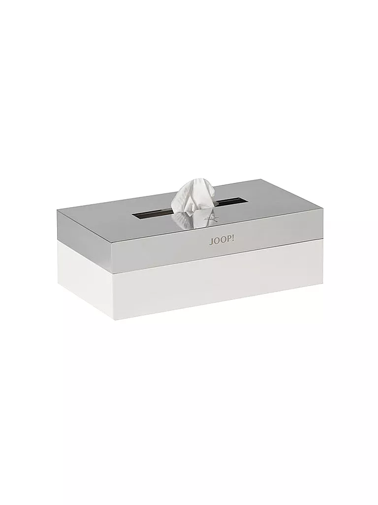 JOOP | Porta Kleenex Chromeline 23x12 cm | Argento