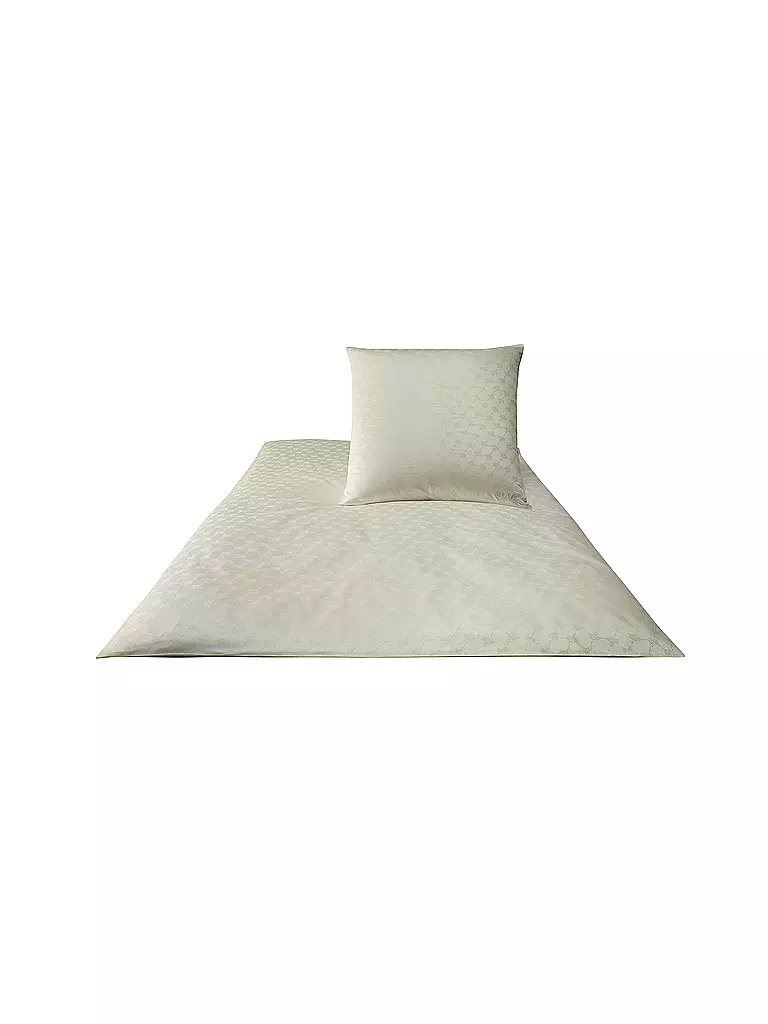 JOOP | Satin Bettwäsche Cornflower 70x90cm / 140x220cm Natur | Crema