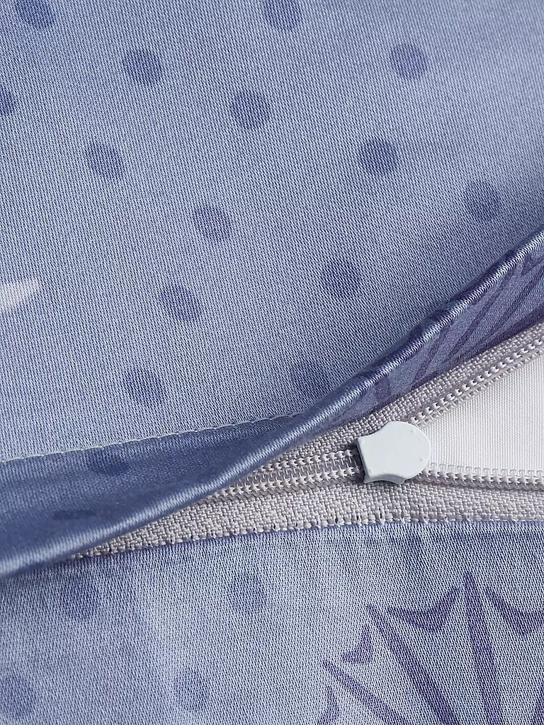 JOOP | Satin-Bettwäsche CORNFLOWER CHARM 70x90 / 140x200cm Ocean  | Blu chiaro