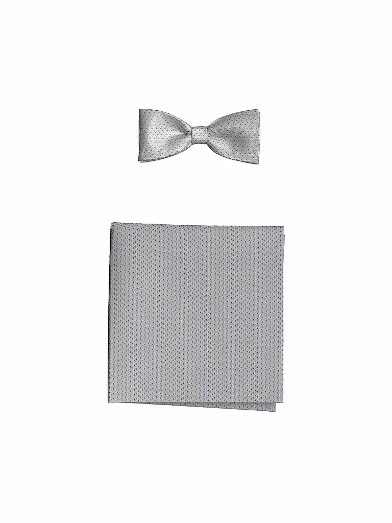 JOOP | Set regalo papillon e fazzoletto da taschino | Grigio chiaro