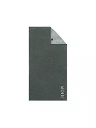 JOOP | Telo doccia 80x150 cm DIVEDED DOUBLEFACE Pietra | Verde scuro