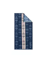 JOOP | Telo doccia 80x150cm DIVIDED CORNFLOWER Naturale | Blu scuro