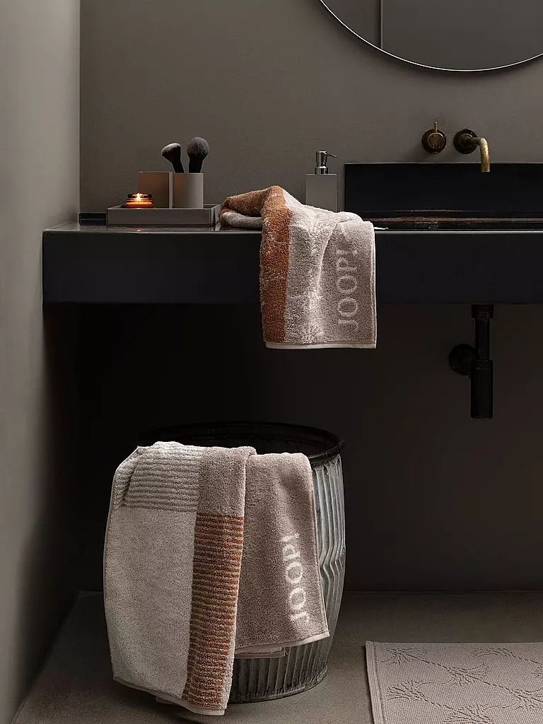 JOOP | Telo doccia 80x150cm DIVIDED SQUARES Natur | Beige