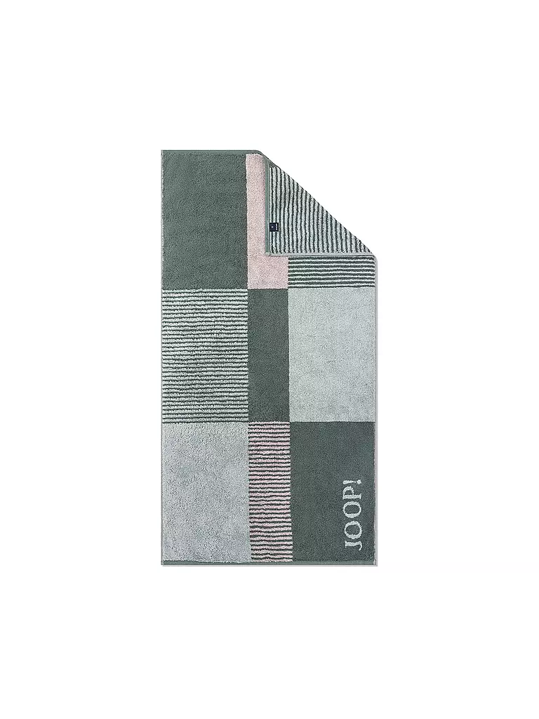 JOOP | Telo doccia 80x150cm DIVIDED SQUARES Salvia | Verde scuro