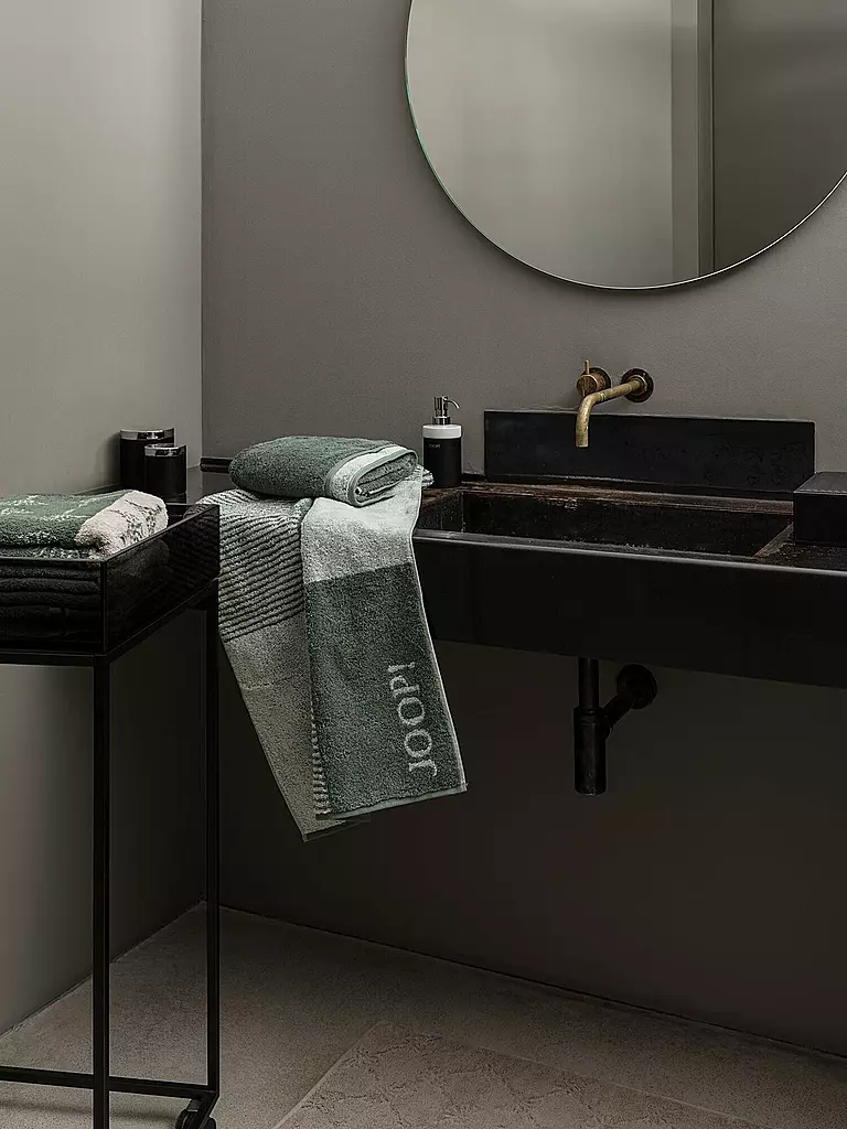 JOOP | Telo doccia 80x150cm DIVIDED SQUARES Salvia | Verde scuro