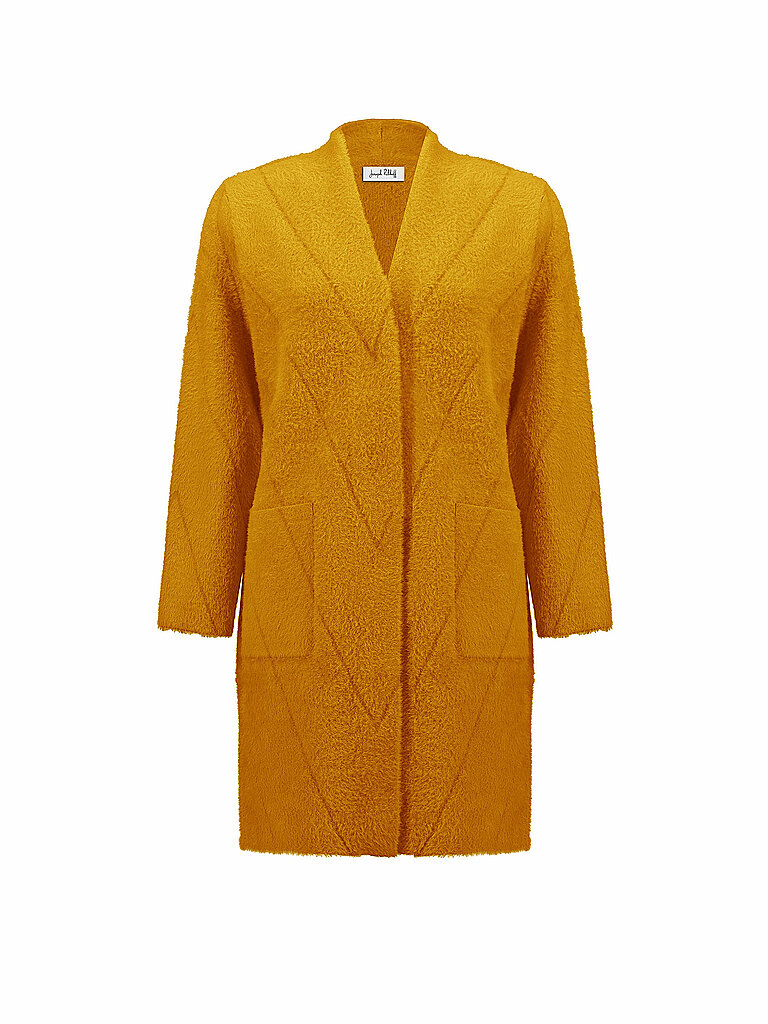 Cappotto in pelliccia sintetica senape S