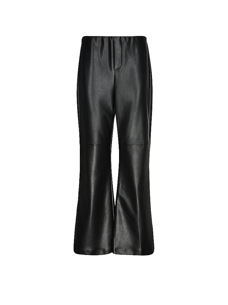 Pantaloni effetto pelle nero 44