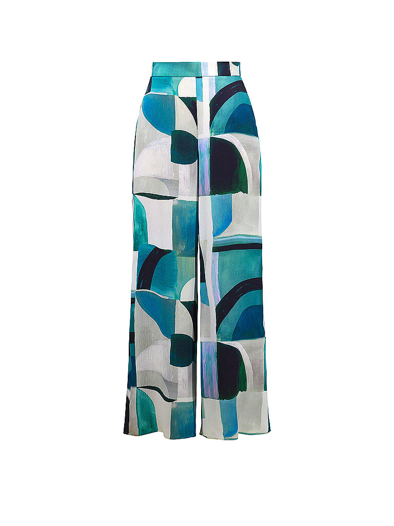 Pantaloni Marlene turchese 46
