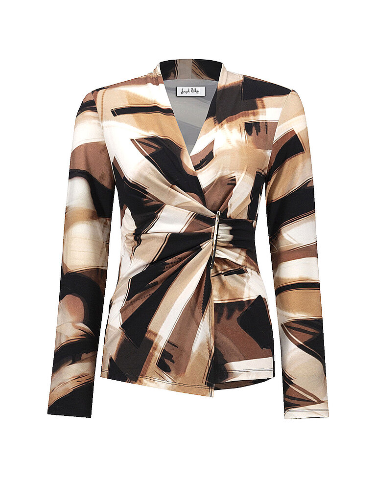 Maglietta a maniche lunghe marrone 50