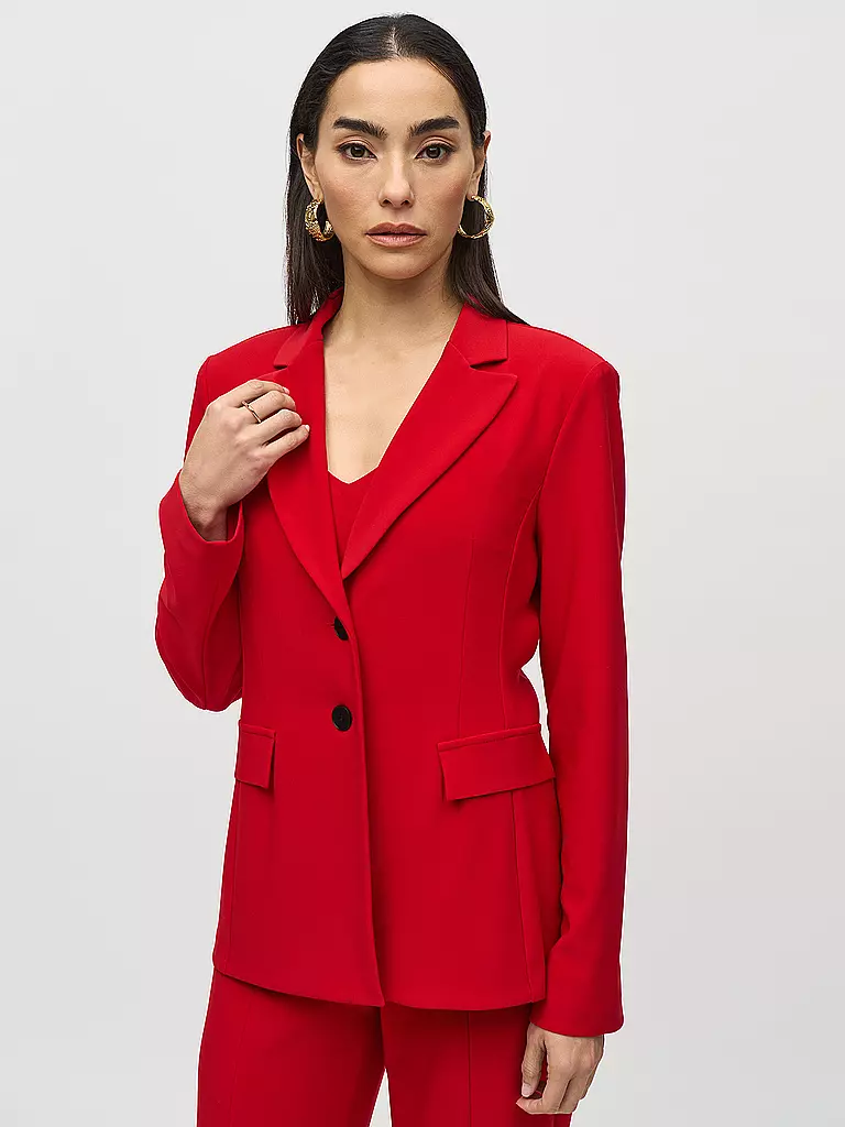 JOSEPH RIBKOFF | Blazer in Lederoptik  | Rosso