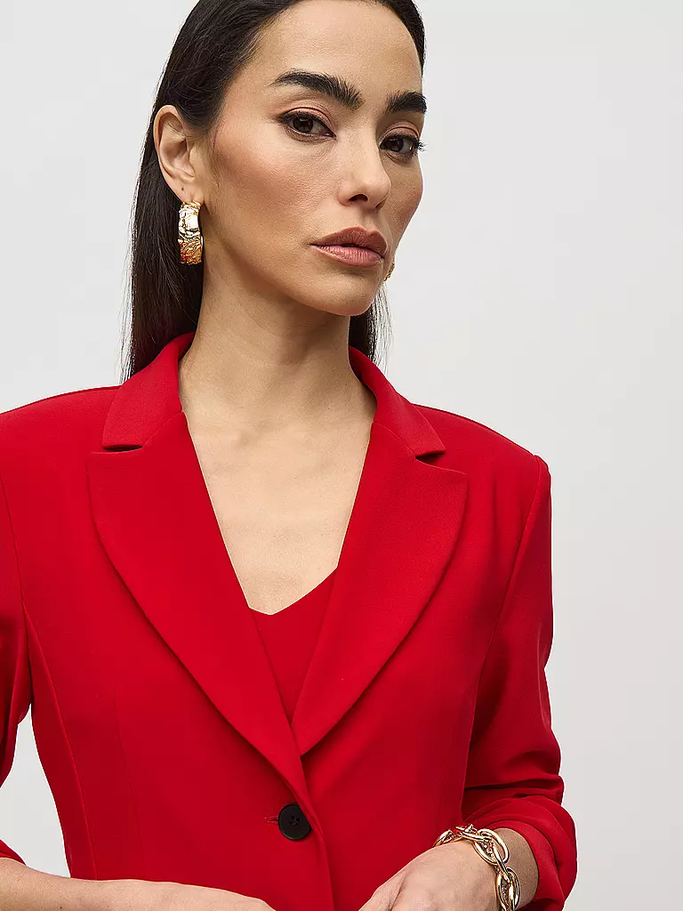 JOSEPH RIBKOFF | Blazer in Lederoptik  | Rosso