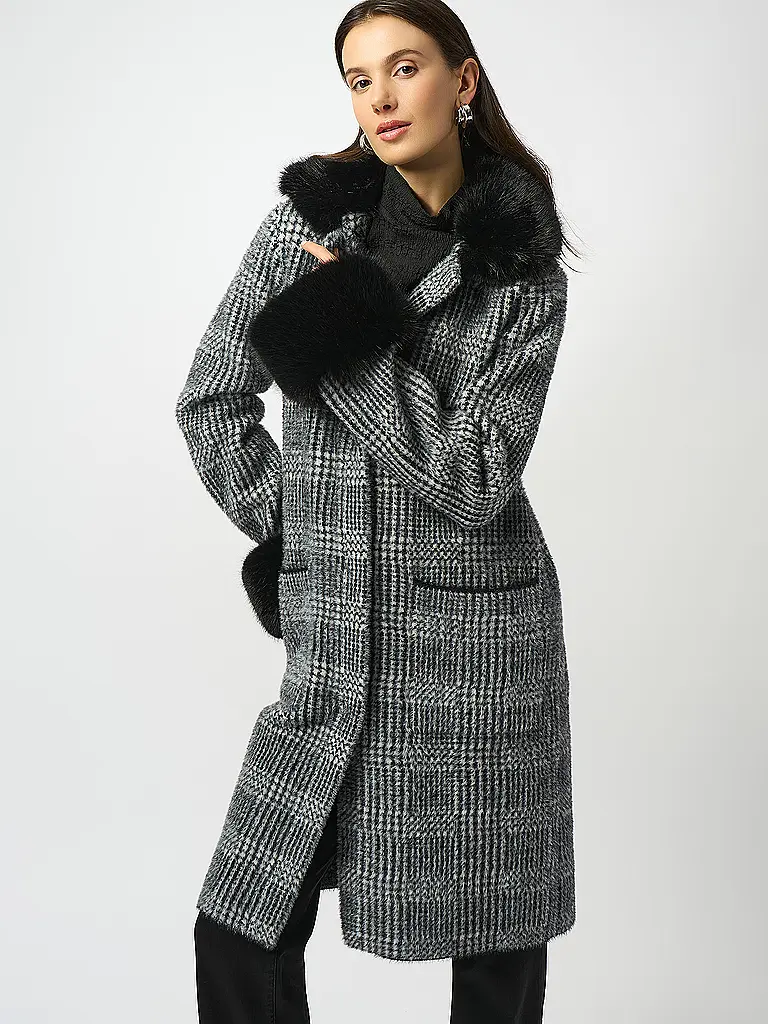 JOSEPH RIBKOFF | Cappotto
Marke: JOSEPH RIBKOFF
Colore: nero
Categorie: Moda,Donna

Lunghezza manica: Manica lunga
Materiale: Pelliccia sintetica,Nylon
Forma del colletto: Collo a rever
Motivo: A quadri
Vestibilità (capispalla): Regular
Stile: Glamour
Dettagli: Tasche a | 