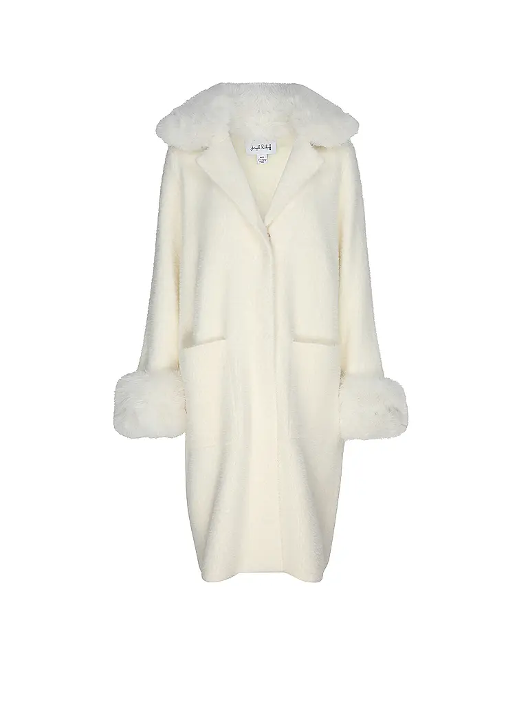 JOSEPH RIBKOFF | Cappotto effetto pelliccia | Crema