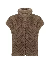 JOSEPH RIBKOFF | Gilet in pelliccia sintetica | Cammello