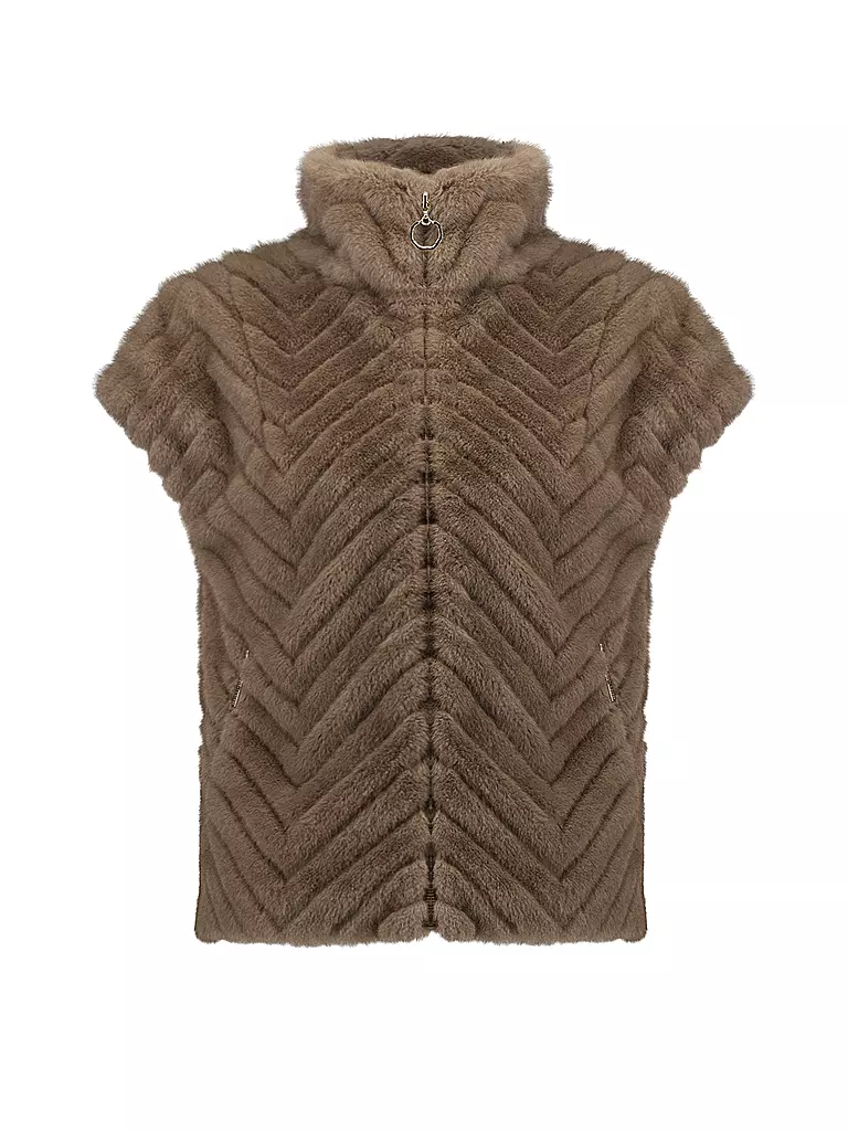 JOSEPH RIBKOFF | Gilet in pelliccia sintetica | Cammello