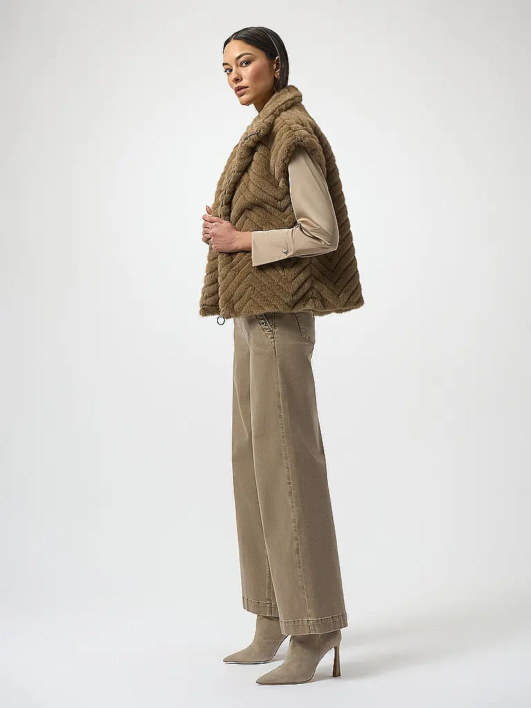 JOSEPH RIBKOFF | Gilet in pelliccia sintetica | Cammello