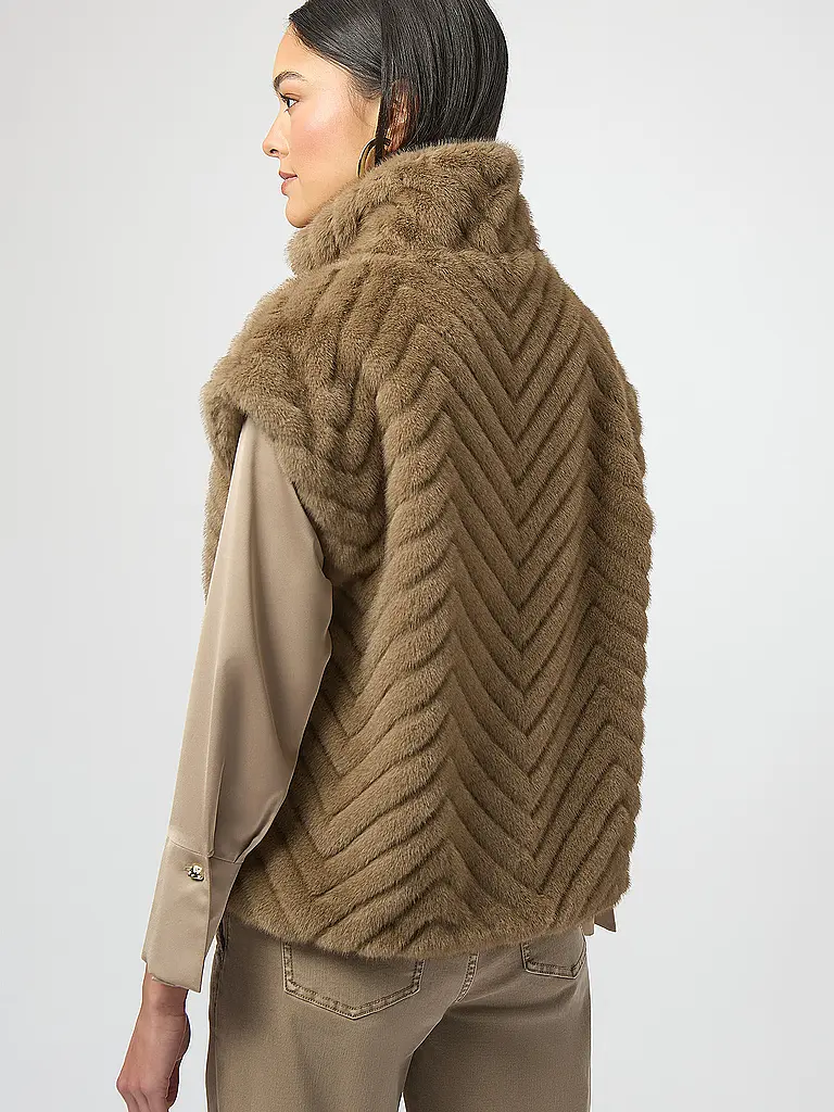 JOSEPH RIBKOFF | Gilet in pelliccia sintetica | Cammello