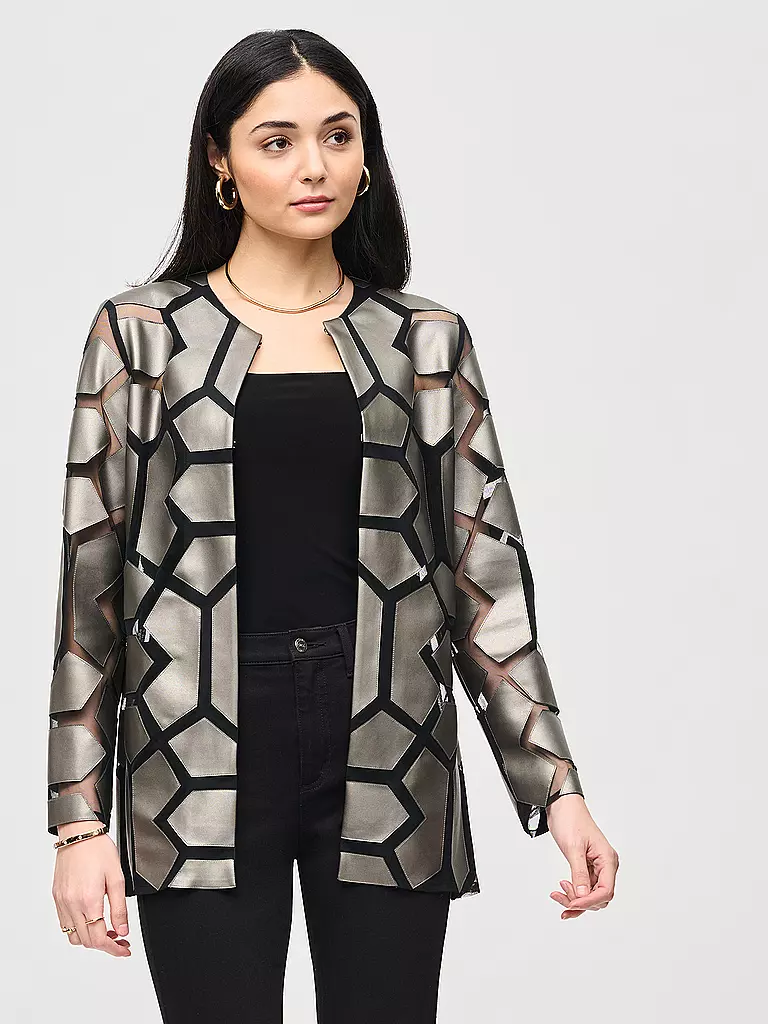 JOSEPH RIBKOFF | Jäckchen in Lederoptik | Argento