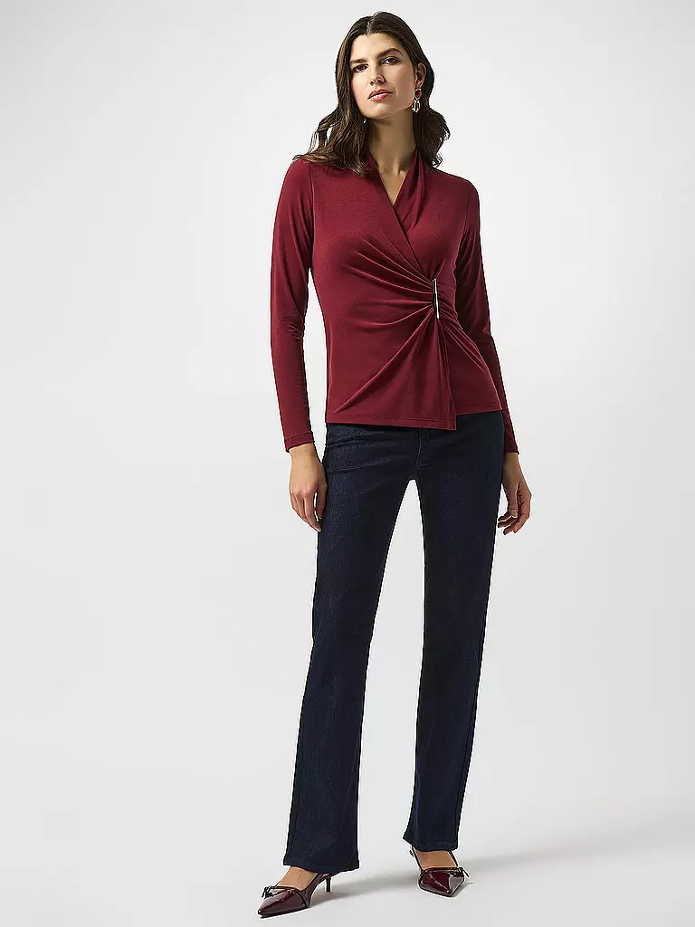 JOSEPH RIBKOFF | Langarmshirt | Rosso scuro