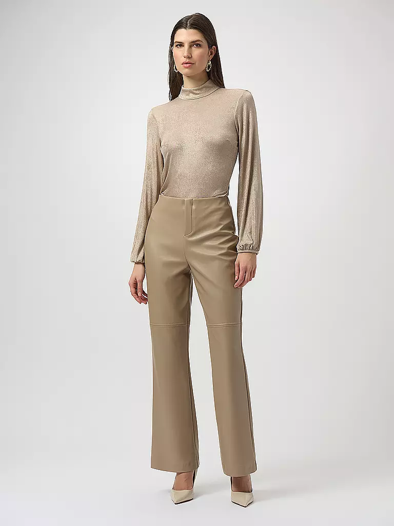 JOSEPH RIBKOFF | Pantaloni effetto pelle | Cammello