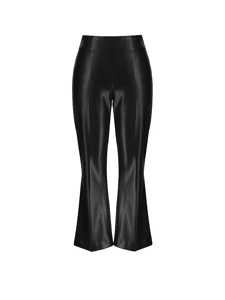 JOSEPH RIBKOFF | Pantaloni in similpelle bootcut fit 7/8 | Nero