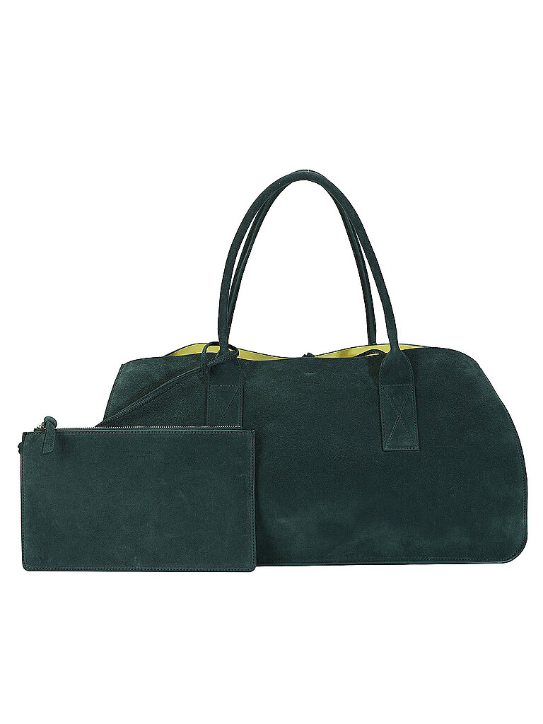 Borsa in pelle - Tote Bag TAKEAWAY BAG Large verde scuro