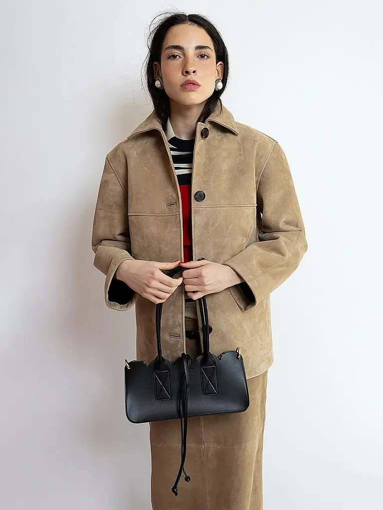 JULIA SKERGETH | Borsa a mano TAKEAWAY BAG TULIP | Nero