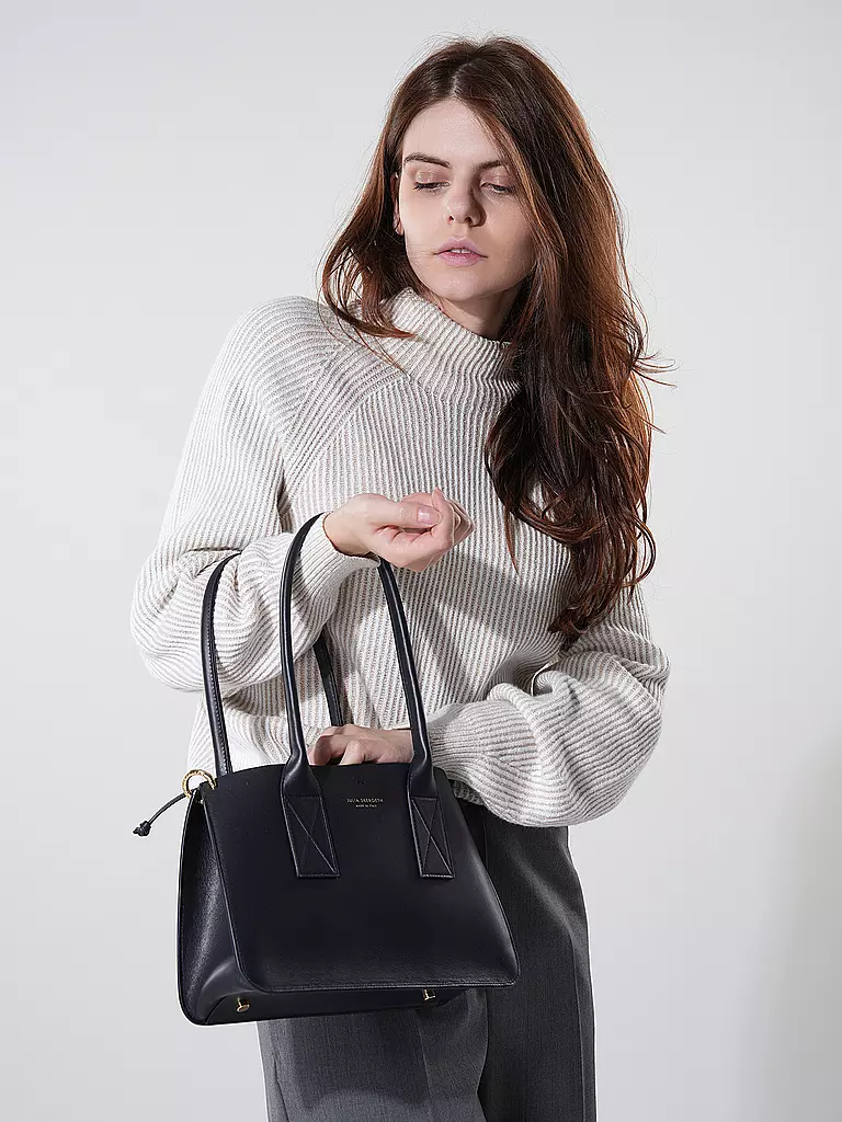 JULIA SKERGETH | Borsa in pelle - Shopper Medium | Blu scuro