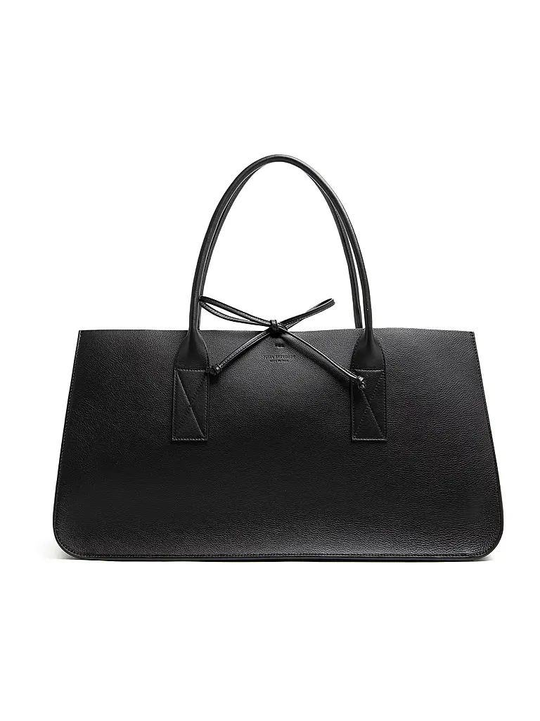 JULIA SKERGETH | Borsa in pelle TAKEAWAY BAG LARGE | Nero