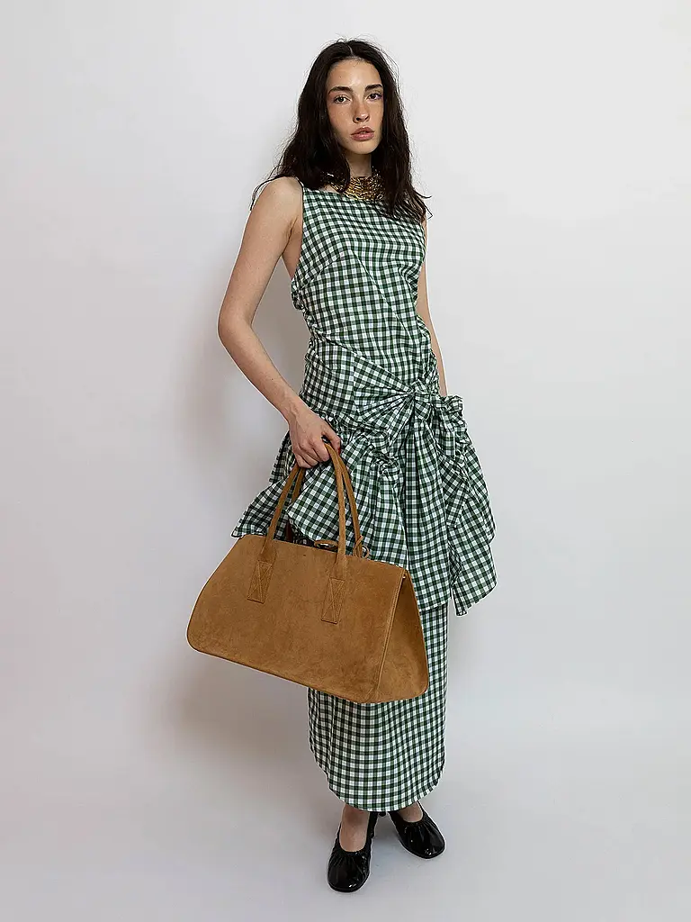 JULIA SKERGETH | Borsa in pelle TAKEAWAY BAG LARGE | Cammello