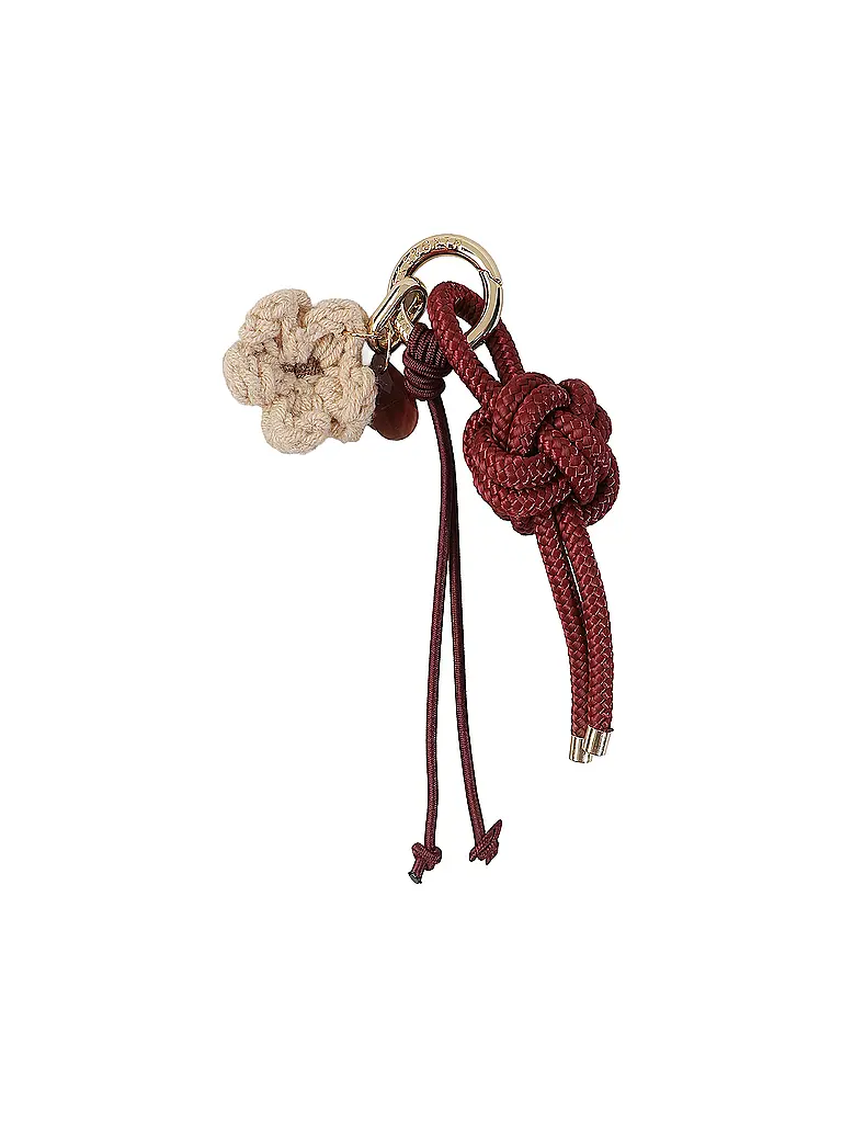 JULIA SKERGETH | Ciondolo THE KNOT CHARM | Rosso scuro