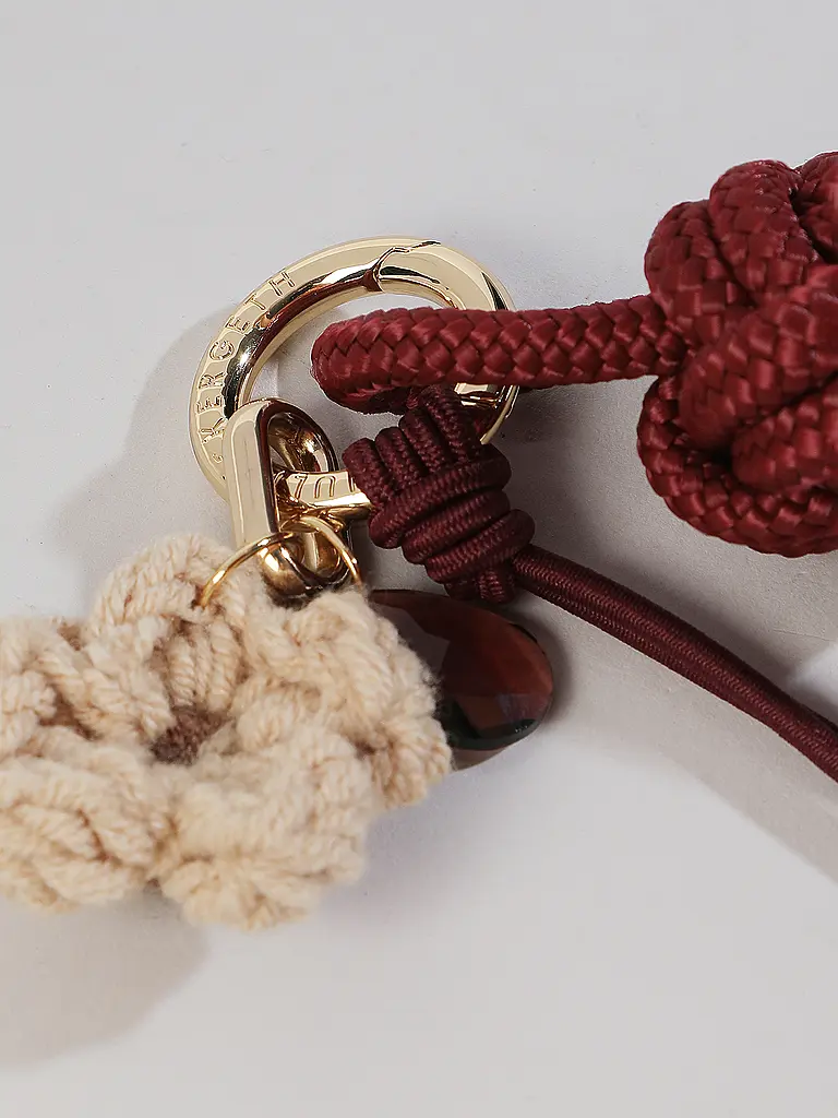 JULIA SKERGETH | Ciondolo THE KNOT CHARM | Rosso scuro