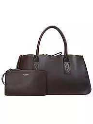 JULIA SKERGETH | Borsa in pelle - Shopper Large | Rosso scuro