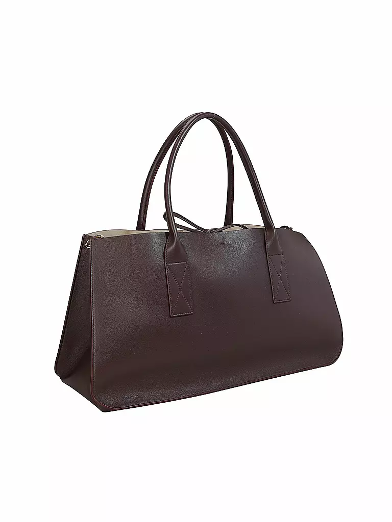 JULIA SKERGETH | Ledertasche - Shopper Large | Rosso scuro