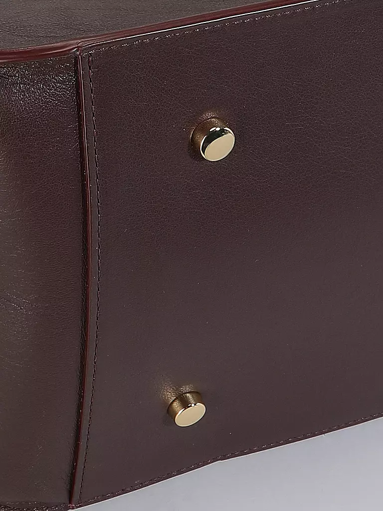 JULIA SKERGETH | Ledertasche - Shopper Large | Rosso scuro