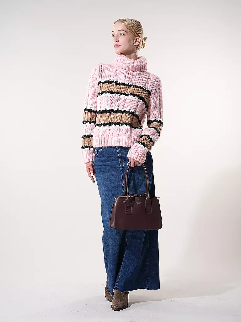 JULIA SKERGETH | Ledertasche - Shopper Medium | Rosso scuro