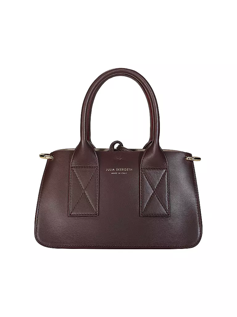JULIA SKERGETH | Ledertasche - Shopper Small | Rosso scuro