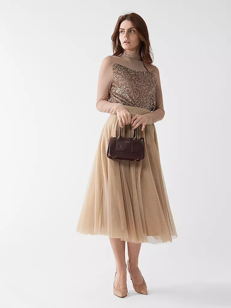 JULIA SKERGETH | Ledertasche - Shopper Small | Rosso scuro