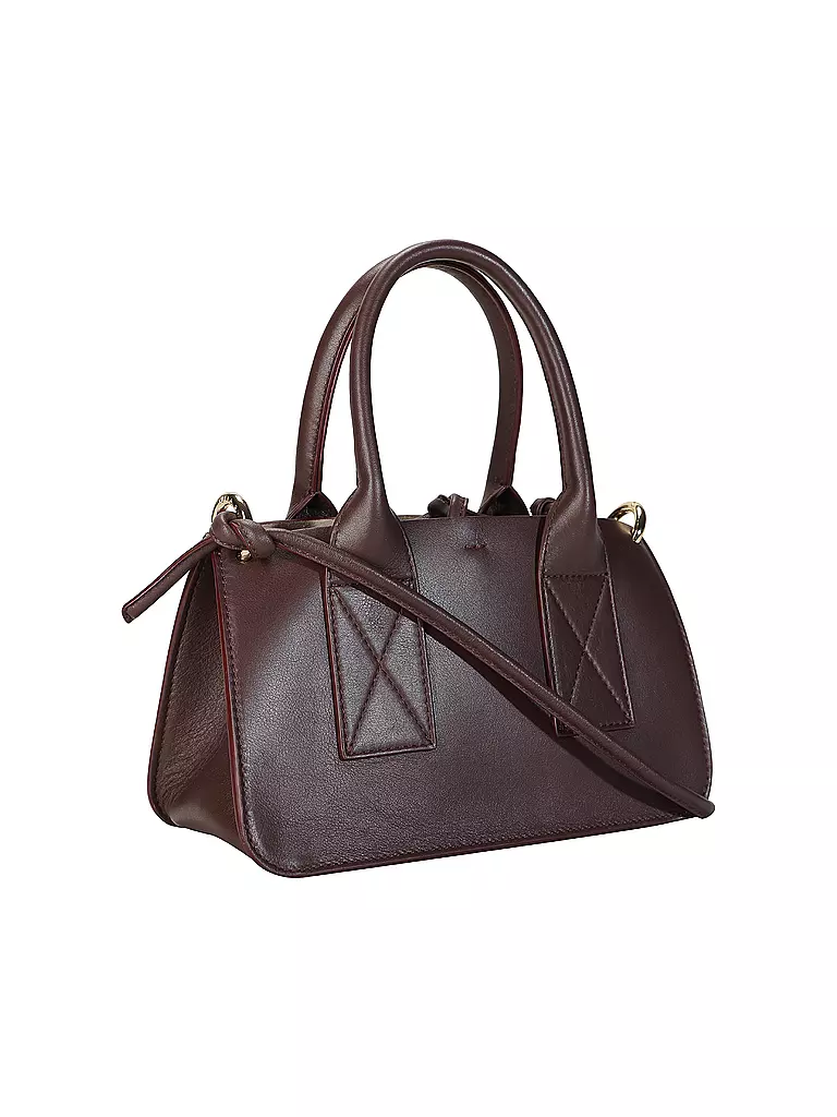 JULIA SKERGETH | Ledertasche - Shopper Small | Rosso scuro