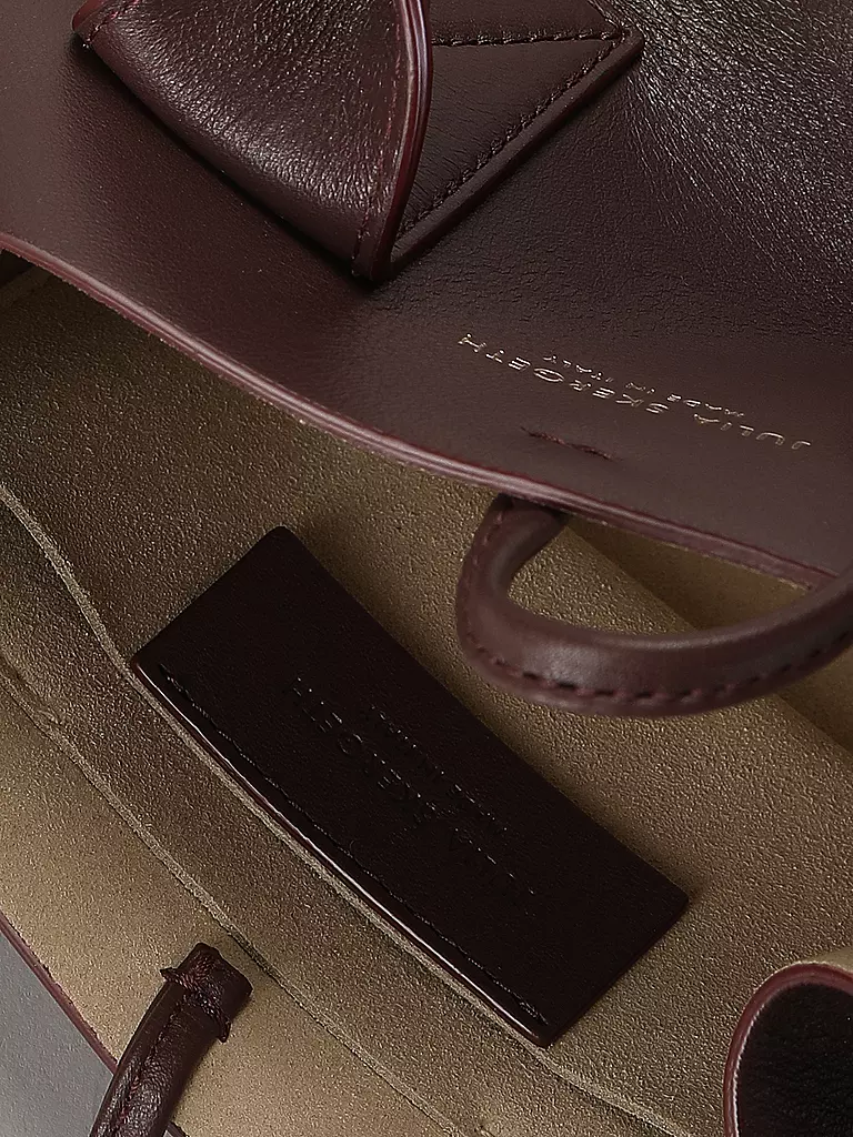 JULIA SKERGETH | Ledertasche - Shopper Small | Rosso scuro