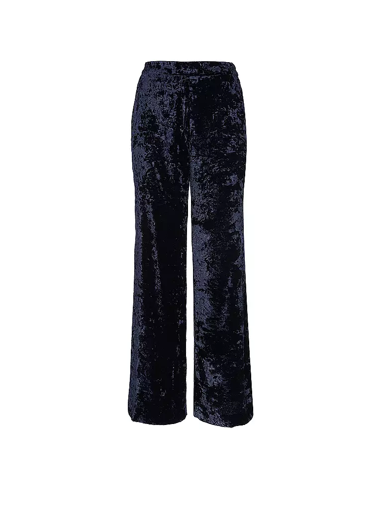 JUNE FRIDAYS | Pantaloni di velluto a gamba larga | Blu scuro