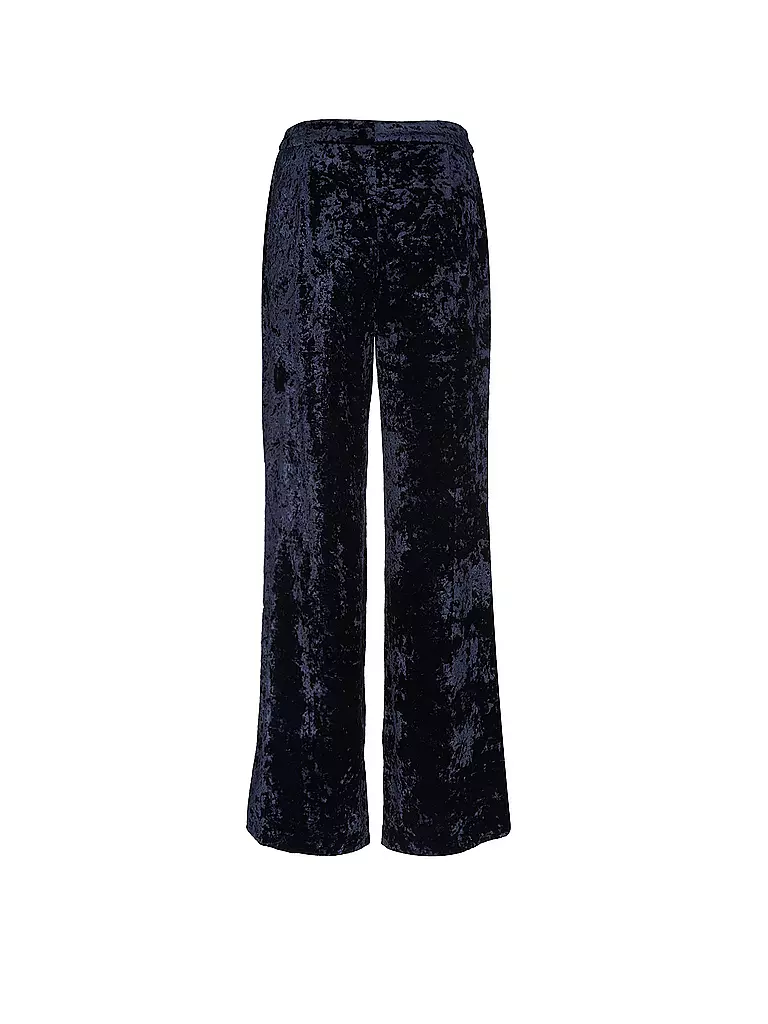 JUNE FRIDAYS | Pantaloni di velluto a gamba larga | Blu scuro