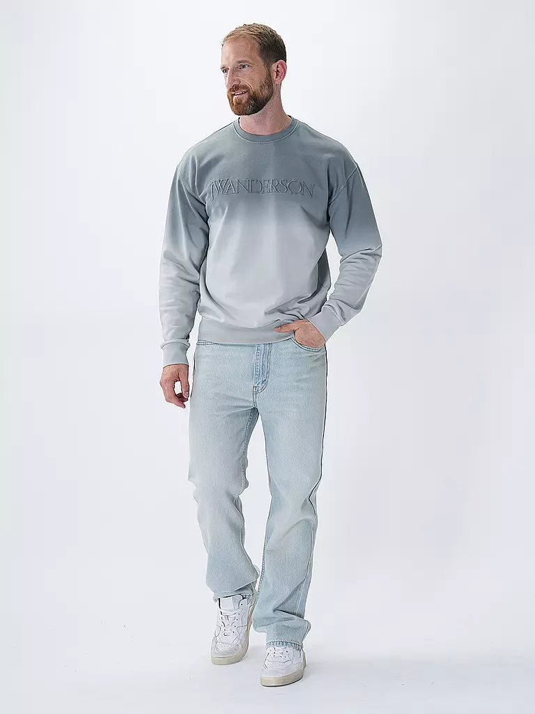 JW ANDERSON | Sweater LOGO GRADIENT SWEATER | Grigio chiaro