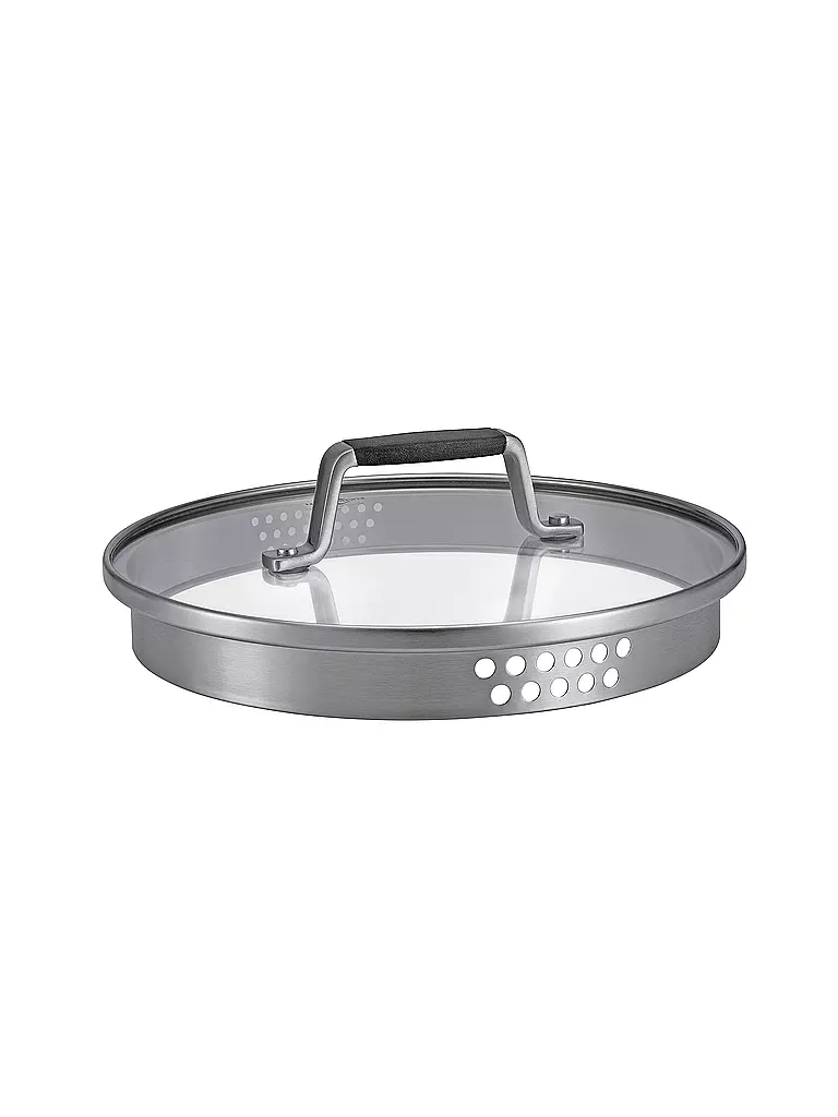 KÜCHENPROFI | Casseruola 20cm/3l BOLOGNA Acciaio inox /Nero | Argento