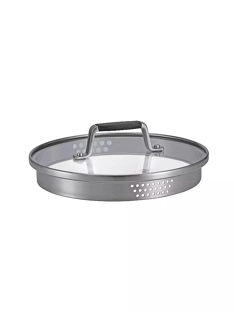 KÜCHENPROFI | Casseruola 20cm/3l BOLOGNA Acciaio inox /Nero | Argento