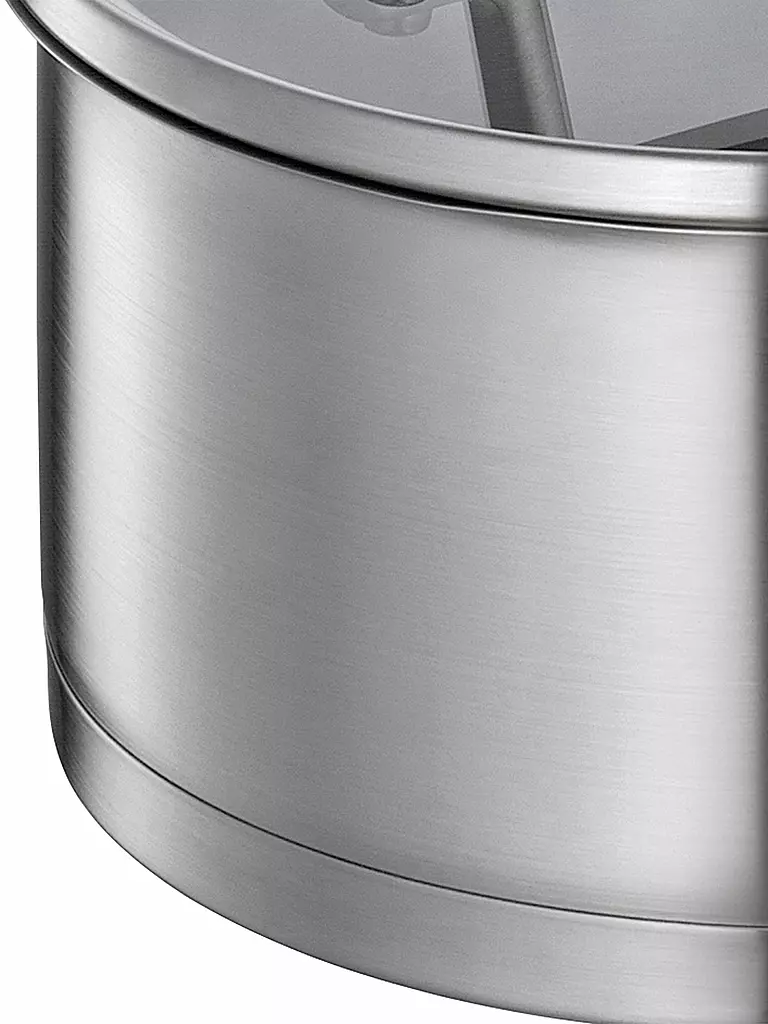 KÜCHENPROFI | Casseruola con manico 16cm/1,5l BOLOGNA Acciaio inox/Nero | Argento