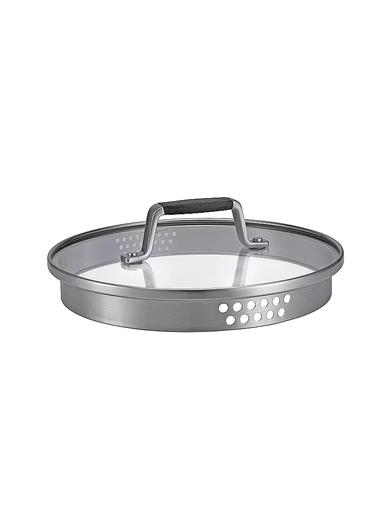 KÜCHENPROFI | Casseruola con manico 16cm/1,5l BOLOGNA Acciaio inox/Nero | Argento